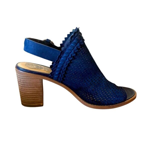 Vince Camuto Shoes Navy Blue Women's Size 8 Slingback Heels - Picture 7 of 11